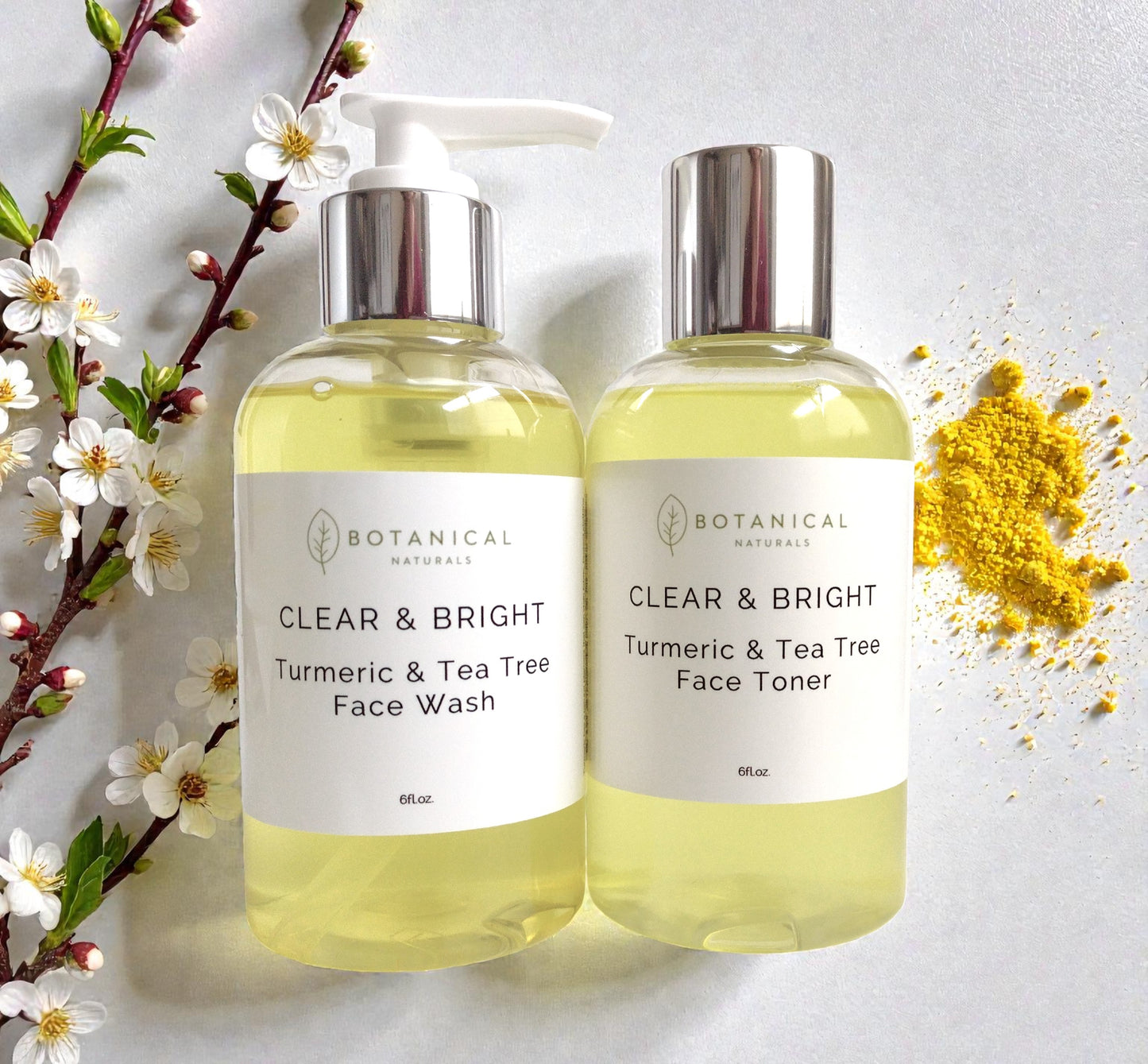 Turmeric & Tea Tree Clarifying Face Wash & Toner Set