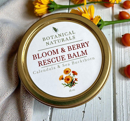 Bloom & Berry Rescue Balm | Calendul & Sea Buckthorn Salve for Dry Skin
