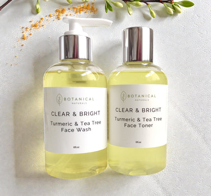 Turmeric & Tea Tree Clarifying Face Wash  & Toner Set