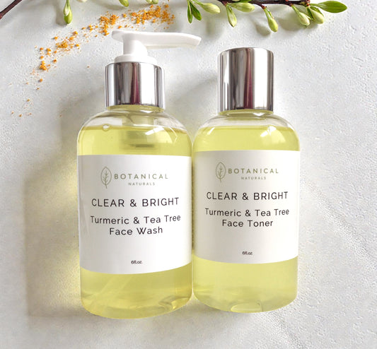 Turmeric & Tea Tree Clarifying Face Wash  & Toner Set
