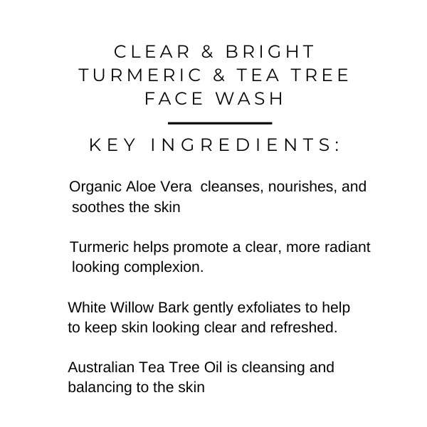 Clear & Bright Turmeric Facial Cleanser