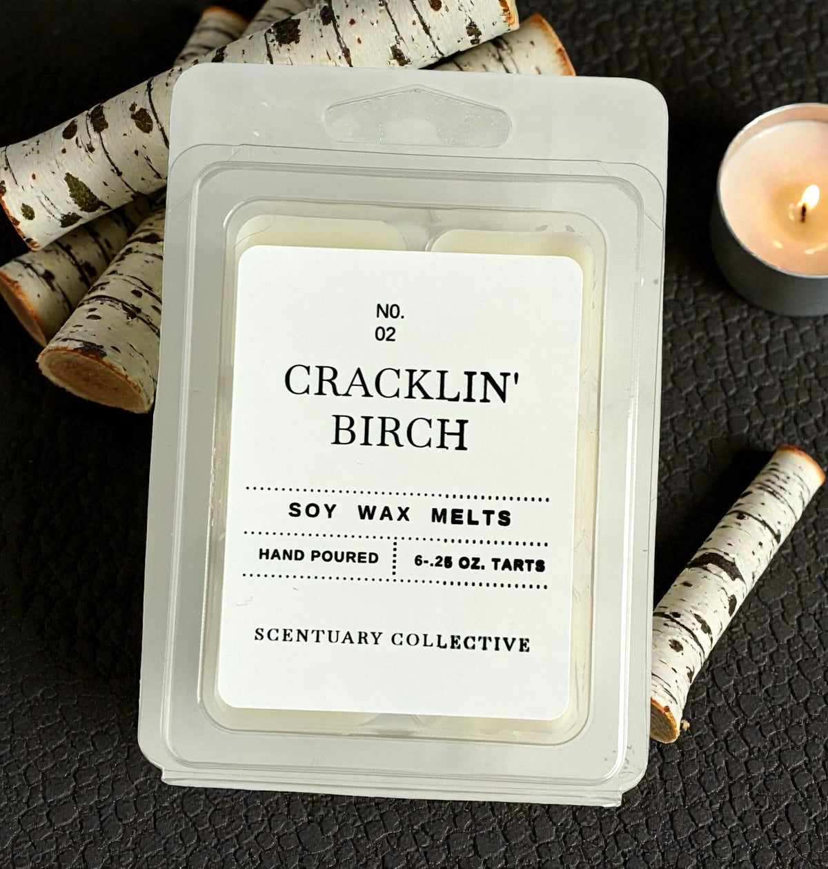 Cracklin’ Birch Wax Melts –  Hand-Poured Soy Wax