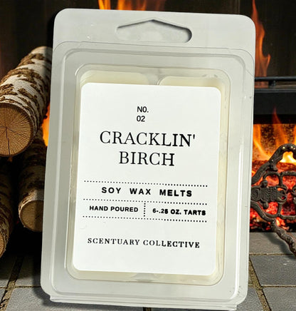Cracklin’ Birch Wax Melts –  Hand-Poured Soy Wax