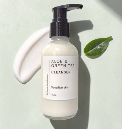 Aloe & Green Tea Face Cleanser, Soothing, Hydrating