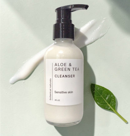 Aloe & Green Tea Face Cleanser, Soothing, Hydrating