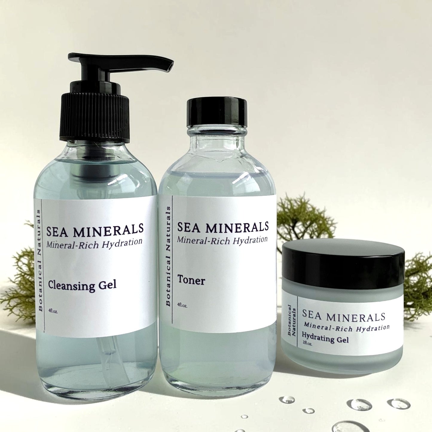 Sea Minerals Daily Skincare Ritual | Cleanser, Toner & Moisturizer