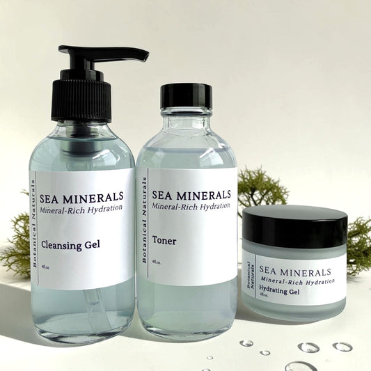 Sea Minerals Daily Skincare Ritual | Cleanser, Toner & Moisturizer