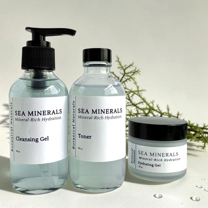 Sea Minerals Daily Skincare Ritual | Cleanser, Toner & Moisturizer