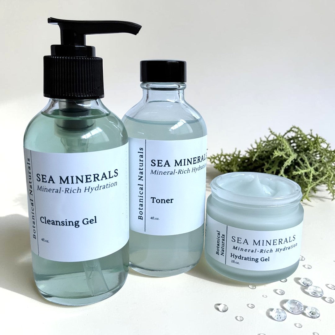Sea Minerals Daily Skincare Ritual | Cleanser, Toner & Moisturizer
