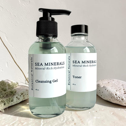 Sea Minerals Facial Cleanser & Toner  | Irish Sea Moss & Blue Tansy