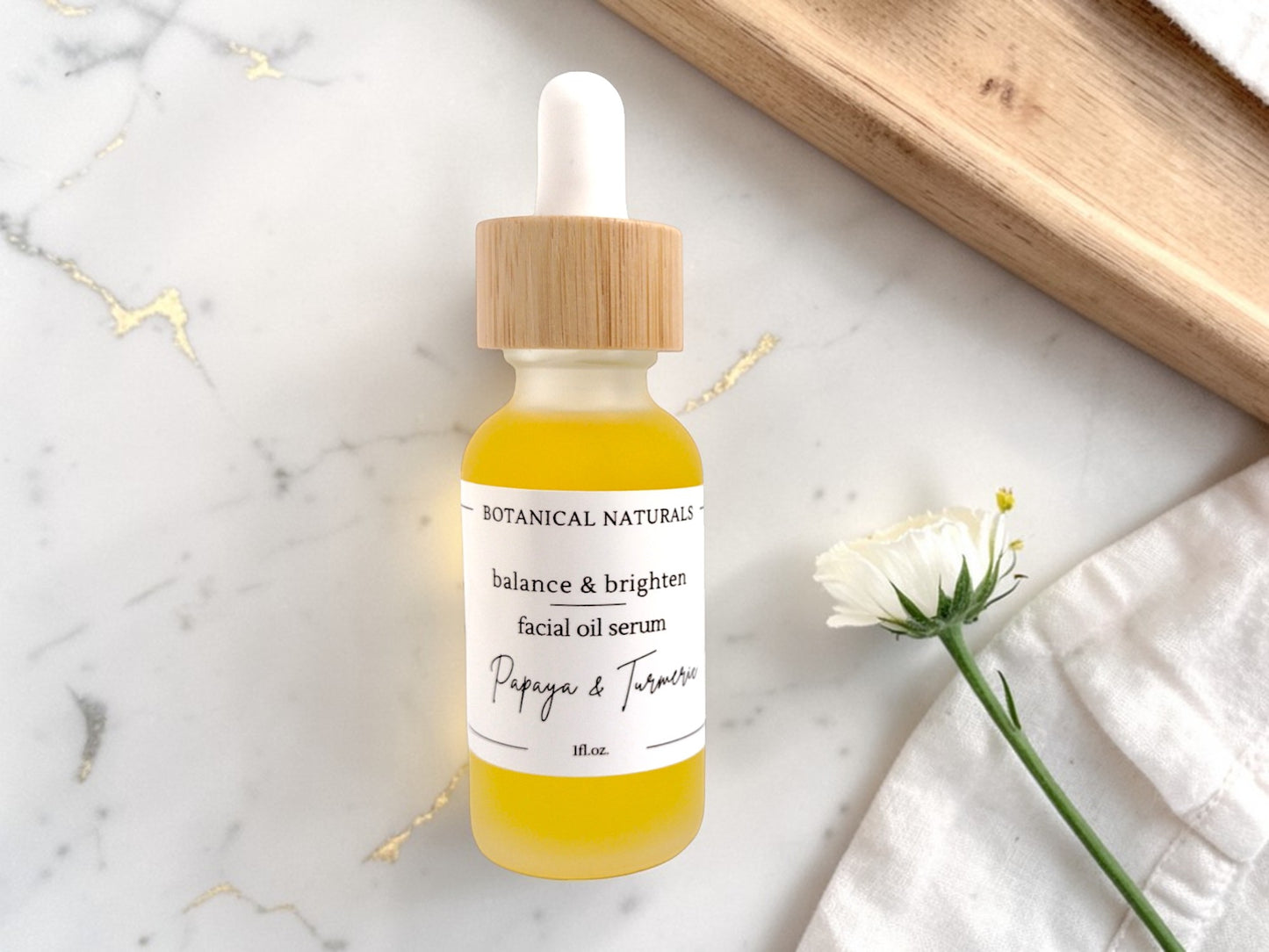 Turmeric Glow Facial Elixir | Brightening Turmeric & Papaya Oil Serum