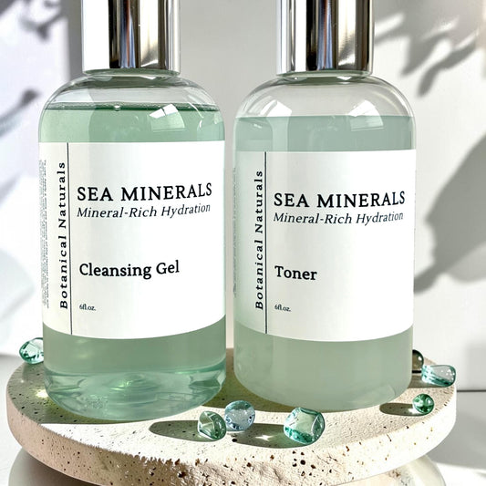 Sea Minerals Facial Cleanser & Toner Duo | Sea Moss Blue Tansy