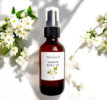 Jasmine Botanical Body Oil, Moisturizing Massage Oil