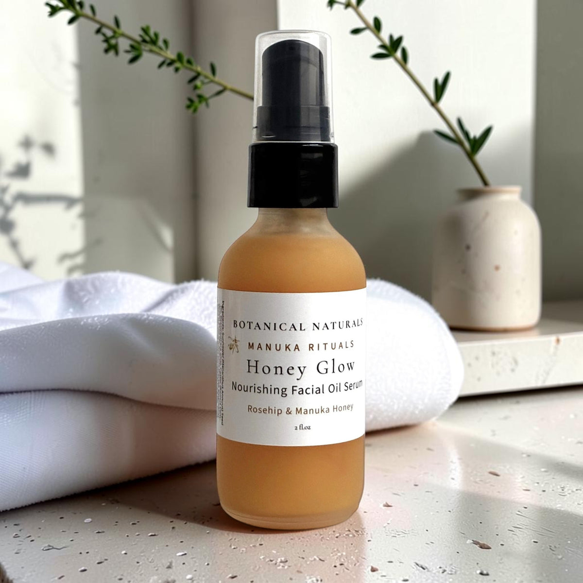 Honey Glow Nourishing Facial Oil Serum | Rosehip & Manuka Honey Moisturizer
