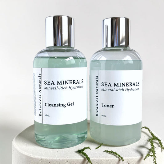 Sea Minerals Facial Cleanser & Toner  | Balancing Irish Sea Moss & Blue Tansy