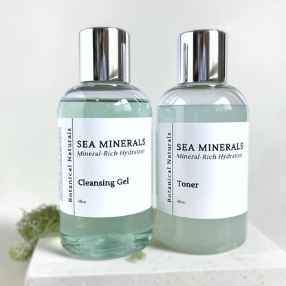 Sea Minerals Facial Cleanser & Toner  | Balancing Irish Sea Moss & Blue Tansy