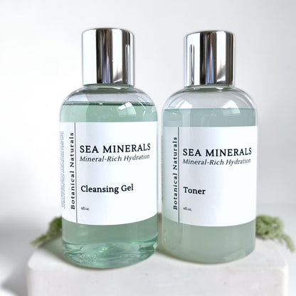 Sea Minerals Facial Cleanser & Toner  | Balancing Irish Sea Moss & Blue Tansy
