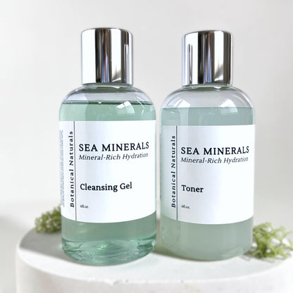 Sea Minerals Facial Cleanser & Toner  | Balancing Irish Sea Moss & Blue Tansy