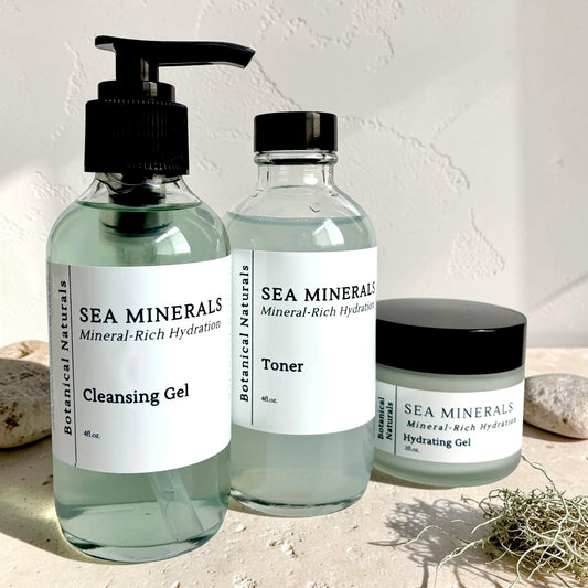 Sea Minerals Daily Skincare Ritual | Cleanser, Toner & Moisturizer