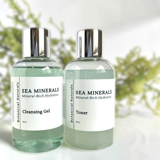 Sea Minerals Facial Cleanser & Toner  | Irish Sea Moss & Blue Tansy