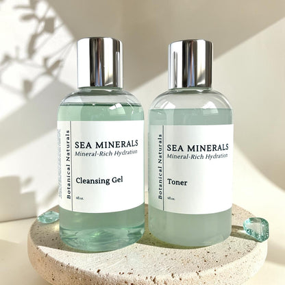 Sea Minerals & Blue Tansy Face Wash & Toner Set | Oily Combination Skin