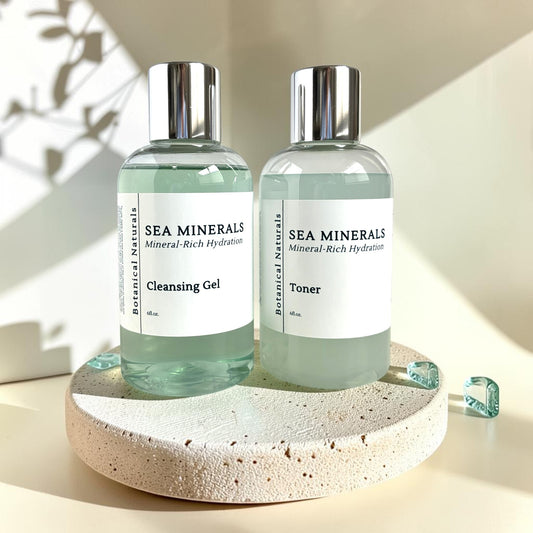 Sea Minerals & Blue Tansy Face Wash & Toner Set | Oily Combination Skin